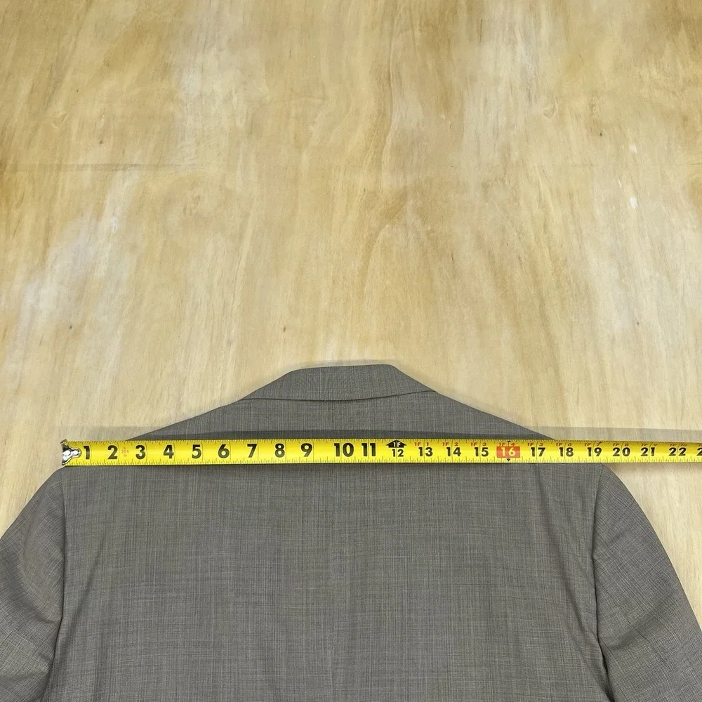 Brooks Brothers Suit Mens 43R Wool Pleated Pants 37x32 (Unhemmed) Tan